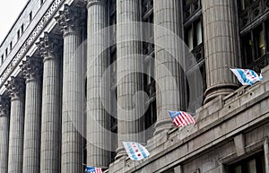 Massive Columns on Chicago Building