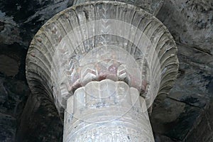 Massive columns of the hypostyle hall