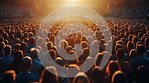 Massive Crowd of People at Concert