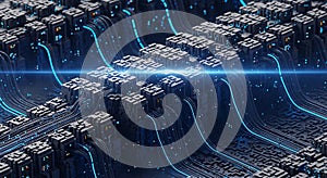 Massive data transfer within a futuristic processor