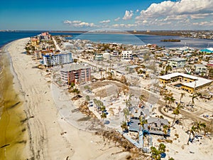 Massive destruction on Fort Myers Beach aftermath Hurricane Ian