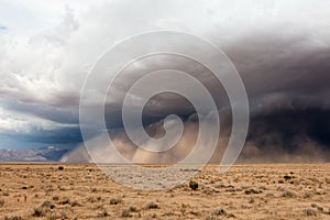 Massive dust storm in the Arizona desert