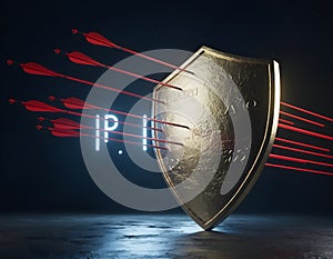 Massive Golden Shield Protecting Glowing API Endpoints from Attacks