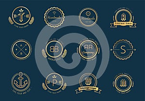 Massive logo badges template bundle