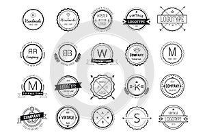 Massive logo badges template bundle