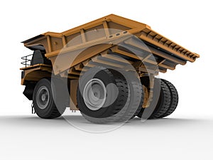 Massive mining truck