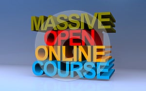 massive open online course on blue