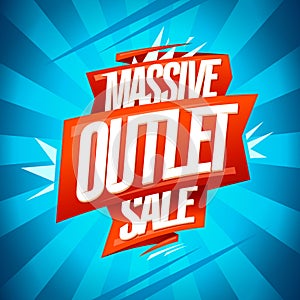 Massive outlet sale banner