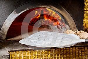 Massive oven for pizza on firewood