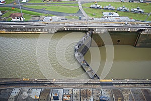 Massive Panama Canal lock