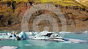 Massive polar vatnajokull ice cap