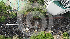 Massive protests in hong kong