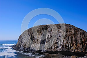 Massive, Rock with Salt Spray at Yaquina Head