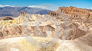 Massive rocks in Death Valley, Eastern California, Mojave Desert, Great Basin Desert. USA.