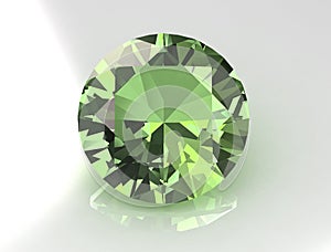 Massive Round Green Topaz Gemstone photo