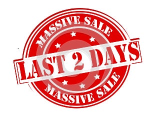 Massive sale