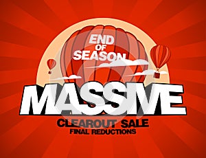 Massive sale design template photo