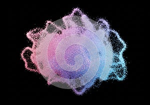 Massive smoke explosion cloud dramatic abstract background