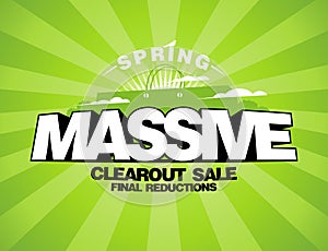 Massive spring sale design template