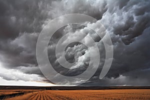 The massive storm cloud