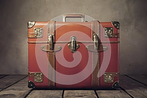 Massive suitcase hints at grand travel plans and exploration