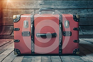 Massive suitcase hints at grand travel plans and exploration