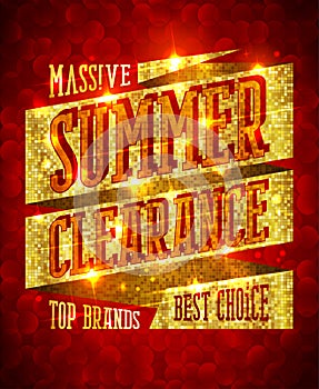 Massive summer clearance design concept, top brands, best choice