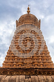 The Massive tower of Brihadishvara temple.