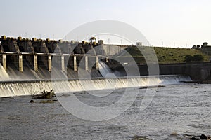 Massive Waghur Dam infrastructure Jalgaon Maharasthra India waghur river