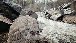 A massive water stream going down hill