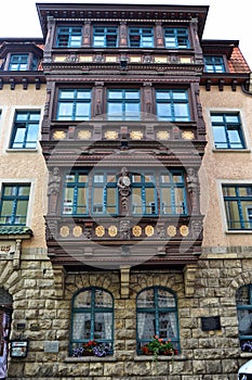 Massive Window Boxes on a building in Germany