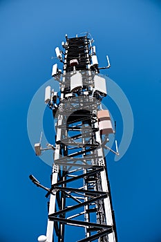 A mast with antenna