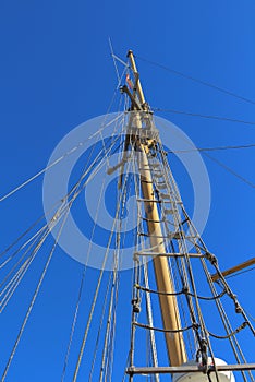 Mast from below