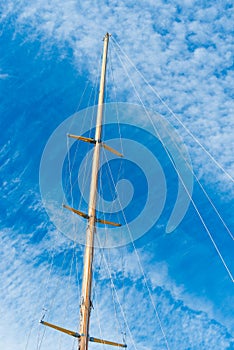 Mast of a boat