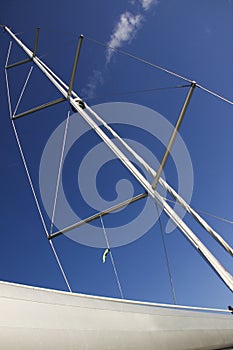 Mast of the boat and boom