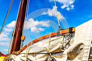 Mast, Boom, Rigging and Sail of a Historic Botter Boat