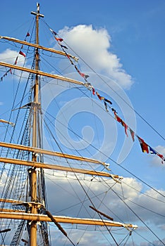 Mast and Flags