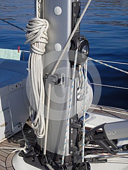 Mast foot of a sailing boat