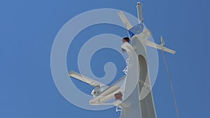 Mast with Lights and Navigation Devices