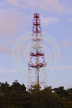 Mast - a mobile phone transmitter in Poland.