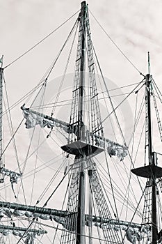 Mast of old galleon