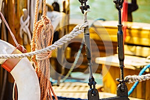 Mast rigging on boat