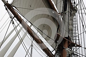 Mast and sail