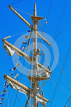 Mast of a Sailing Ship