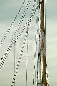 Mast of a tall ship