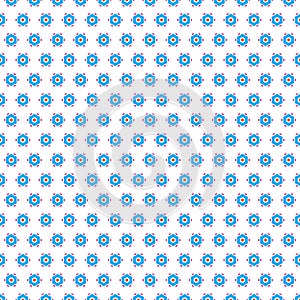 Isolated Geometric Dash Hexagonal Dots Circle Vector Seamless Background Texture.Digital Pattern Design Decorative Wallpaper