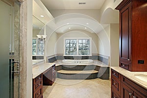 Master bath in luxury home