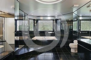 Master bath in luxury home