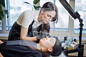 Master of beauty make permanent make up for eyebrows