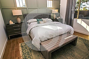 Master Bedroom With Foot Stool